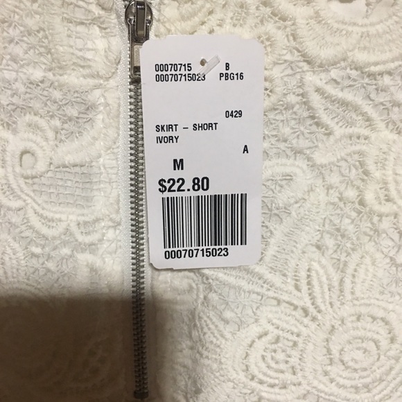 Ivory Lace Skirt - Picture 2 of 3